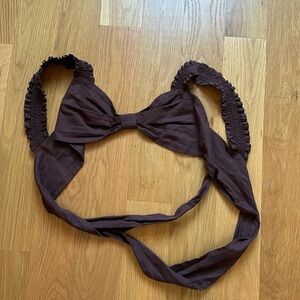 Charlie Holiday; brown tie top